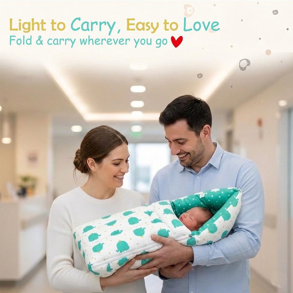 Fareto Complete premium Bedding Set essentials Combo For Baby (0-6 Months)(Aqua green)(F206)