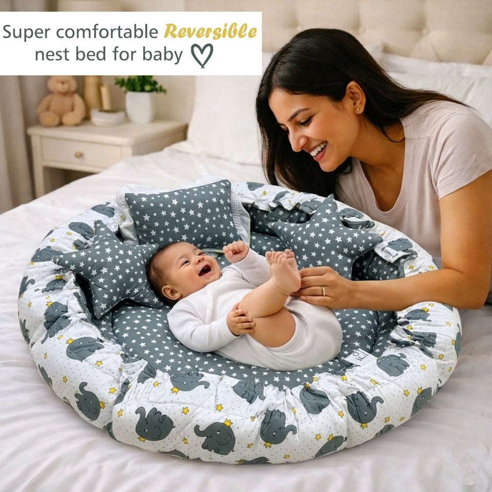 Fareto Complete premium Bedding Set essentials Combo For Baby (0-6 Months)(F783)