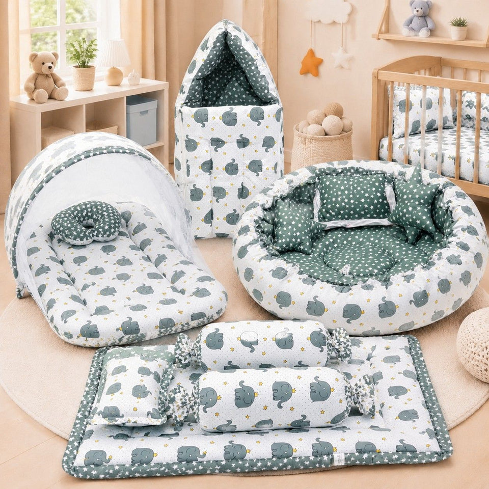 Fareto Complete premium Bedding Set essentials Combo For Baby (0-6 Months)(F783)