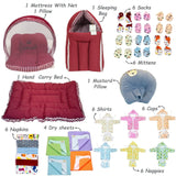 FARETO BABY PREMIUM QUALITY 72 IN 1 COMBO FOR SUMMER SEASON | SUPERSOFT COTTON (0-6 MONTHS)(F543)