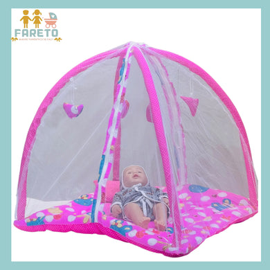 Fareto New Born Baby Bedding Play Gym Mattress with Net (0-6 Months)