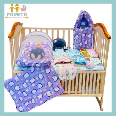 FARETO NEW BORN BABY MONSOON SEASON HOSPITAL ESSENTIALS (60 IN 1)(0-6 MONTHS)