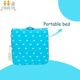 Fareto Baby bedding Essentials 1 Nest | 1 Mattress with net | 1 Carry bed | 1 Bolster set | 1 Carry bag | 1 Portable bed | 1 Feeding pillow | 1 Blanket (0-6M)