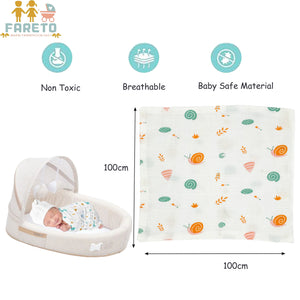 Fareto New Born Baby Purely Musline Set(0-2 Months)(Pack Of 12)