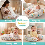 Fareto Baby Feeding Pillow with Detachable Cover Breast Feeding (0-24 Months)(Goodnight_Green)(F427)