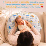 Fareto Baby Feeding Pillow with Detachable Cover Breast Feeding  (0-24 Months)(F386)