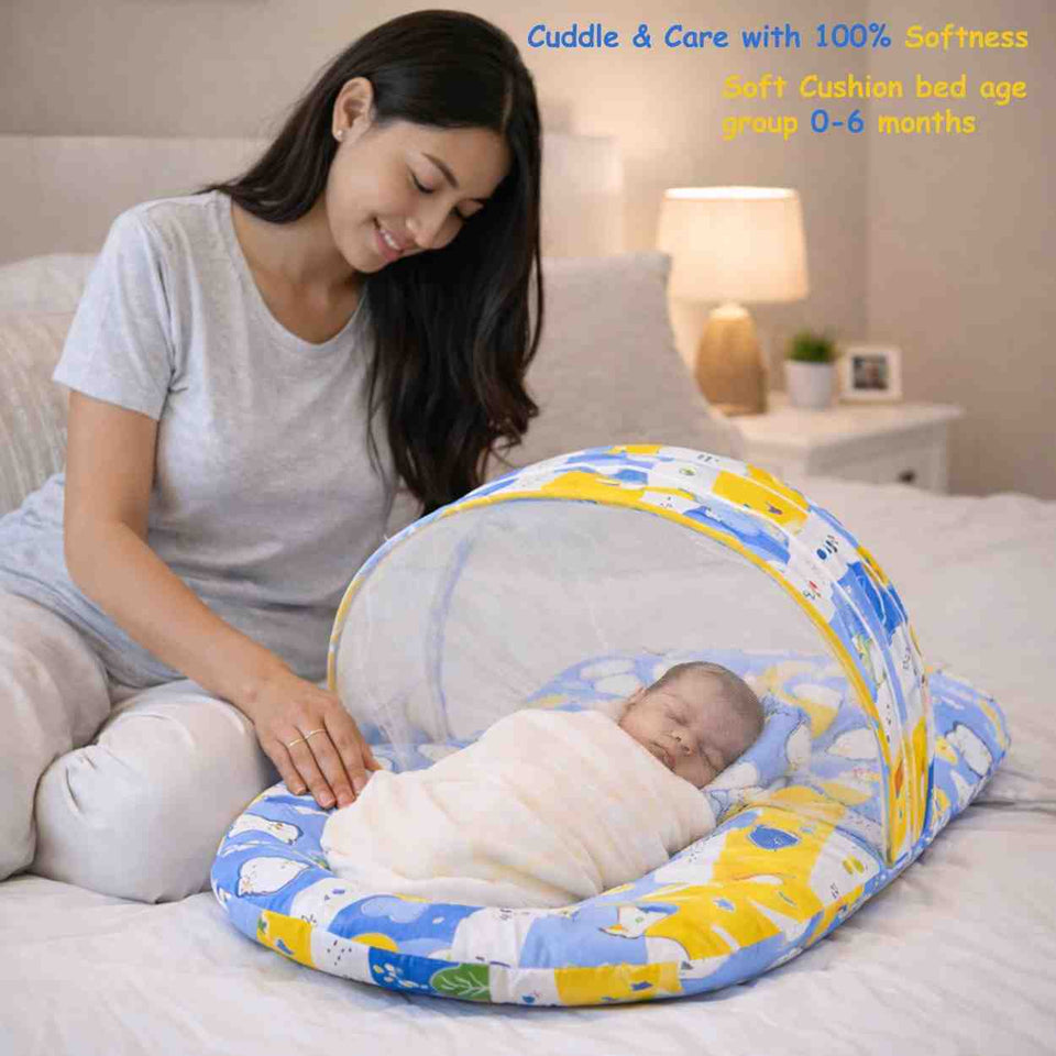 Fareto Baby Semi Winter Essential Combo For New Born | Gift Pack | Baby Products | Maternity Essentials  (66 Items)(0-6 Months)(BLUE FOX )(F414)