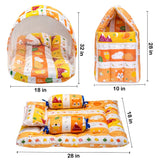 Fareto Combo of Baby Nest | Bed with Net | Carry Bag | 4 Pcs Bedding Set(0-6 Months)(F158)