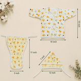Fareto New Born Baby Premium Quality Clothing Set (0-2 Months)(Pack of 6)(F760)