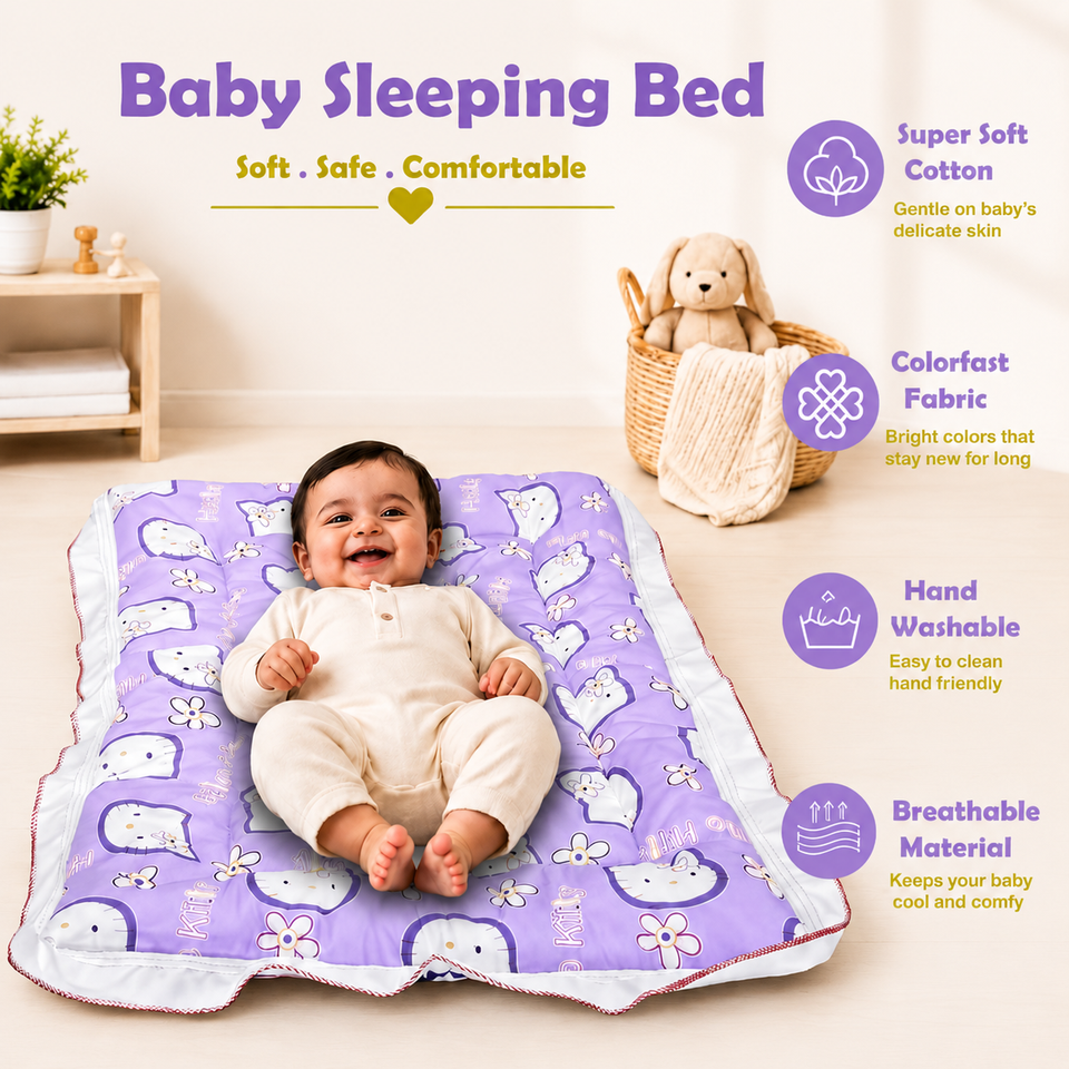 Fareto 7 in 1 New Born Baby Hand Carry Bed Combo Pack (0-12 Months)(F89)