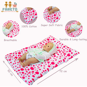 FARETO NEW BORN BABY HAND CARRY BED | GADI | (PACK OF 5) (0-8 MONTHS)(68*48CM)