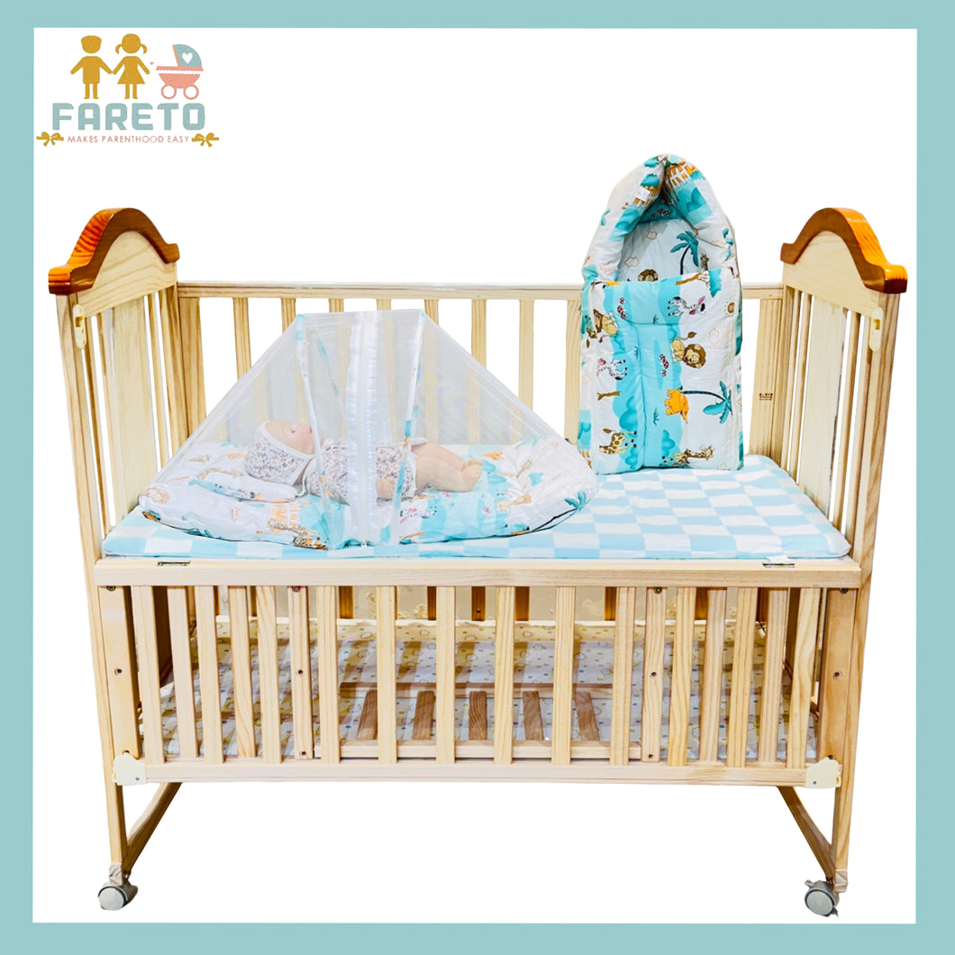 Fareto New Born Baby Mattress with Net & Sleeping Bag(0- 4Months)(ziffi)