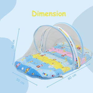 Fareto New Born Baby Premium Quality Mattress With Net, Giffi (0-1 Year)(L:80*B:50CM)(Size-Big)