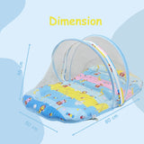 Fareto New Born Baby Premium Quality Mattress With Net, Giffi (0-1 Year)(L:80*B:50CM)(Size-Big)