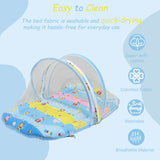 Fareto New Born Baby Premium Quality Mattress With Net, Giffi (0-1 Year)(L:80*B:50CM)(Size-Big)