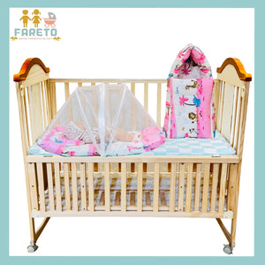 Fareto New Born Baby Mattress with Net & Sleeping Bag(0- 4Months)(ziffi)