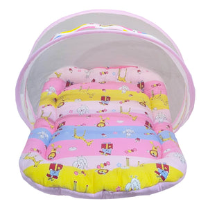 Fareto New Born Baby Premium Quality Mattress With Net, Giffi (0-1 Year)(L:80*B:50CM)(Size-Big)