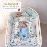 FARETO COMPLETE BEDDING SET ESSENTIALS COMBO FOR BABY (0-6 MONTHS) (GOOD NIGHT GREEN)(F382)