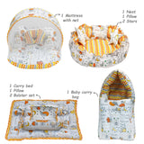 FARETO NEW BORN BABY PREMIUM QUALITY 101 SUMMER & MODERATE COMBO BABY ESSENTIALS ALL IN 1(0-6 MONTHS)(F552)