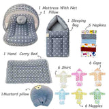 FARETO BABY PREMIUM QUALITY 76 IN 1 COMBO FOR SUMMER SEASON | SUPERSOFT COTTON (0-6 MONTHS)(F532)