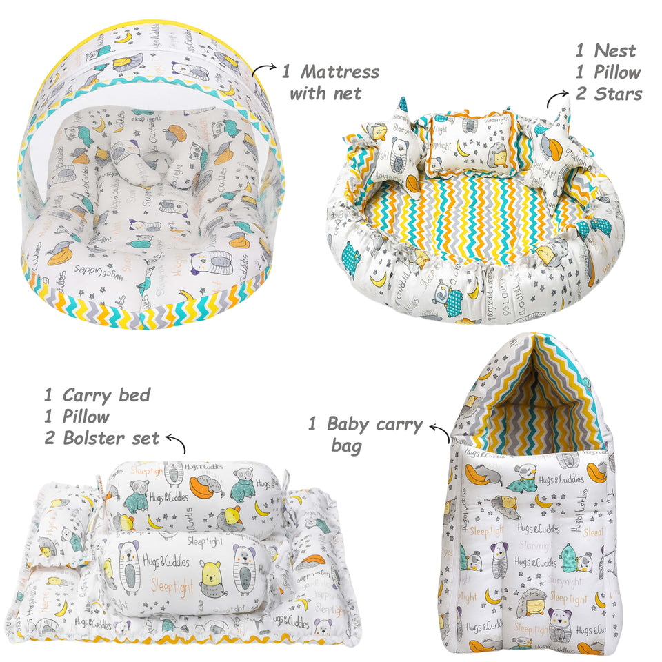 FARETO NEW BORN BABY PREMIUM QUALITY PURELY WINTER ESSENTIALS 133 IN 1 ( 0-6MONTHS)
