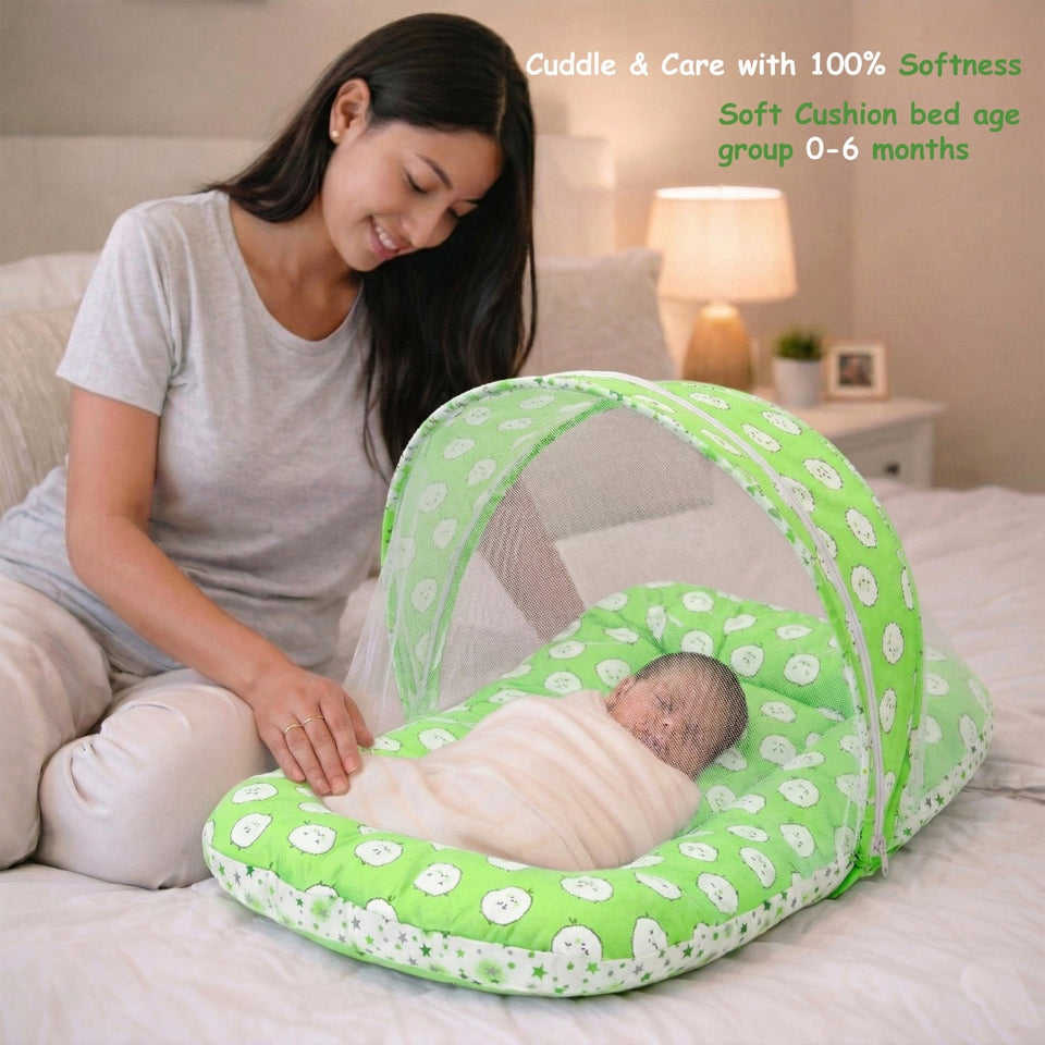 Fareto Complete Bedding Set essentials Combo For Baby (0-6 Months)(Aqua Green)(F167)