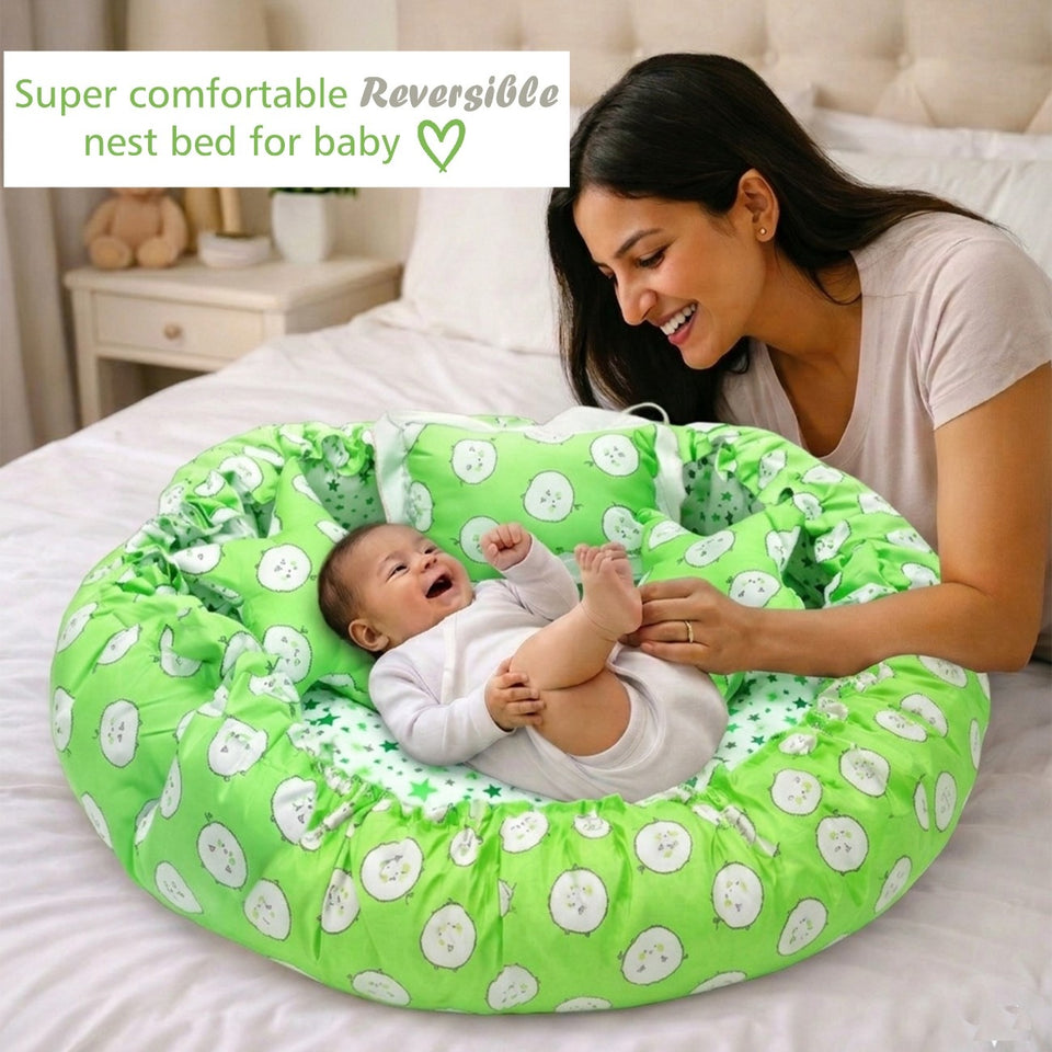Fareto Complete Bedding Set essentials Combo For Baby (0-6 Months)(Aqua Green)(F167)