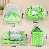 Fareto Complete Bedding Set essentials Combo For Baby (0-6 Months)(Aqua Green)(F167)