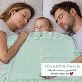 Fareto Newborn Baby 100% Muslin Cotton Bedding Set Combo | Sleeping Bag | Mattress with Net | Nest | Blanket | Hand Carry Bed & Bolster Set |Portable bed | Feeding pillow (0-6 Months)(F750)