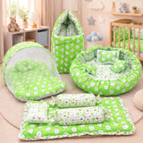 Fareto Complete Bedding Set essentials Combo For Baby (0-6 Months)(Aqua Green)(F167)