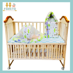 Fareto New Born Baby Mattress with Net & Sleeping Bag(0- 4Months)(ziffi)