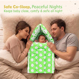 Fareto 3 in 1 Baby Bed, Sleeping Bag & Carry Nest, Cotton Baby Bedding for New Born (0-6 Months) (Lightweight), Pack of 1(F500)