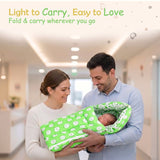 Fareto 3 in 1 Baby Bed, Sleeping Bag & Carry Nest, Cotton Baby Bedding for New Born (0-6 Months) (Lightweight), Pack of 1(F500)