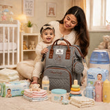 Fareto Premium Quality Diaper Bag for Mother, Multipurpose Stylish Diaper Bag (Pack Of 1)(F487)