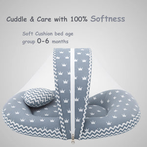 Fareto Complete Bedding Set essentials Combo For Baby (0-6 Months)(Crown Grey)(F613)