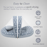 Fareto Complete Bedding Set essentials Combo For Baby (0-6 Months)(Crown Grey)(F613)