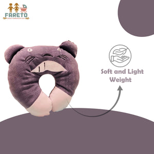 Fareto New Born Baby U-Shaped Super Soft Teddy Pillow(0-6 Months)(25*25 CM)