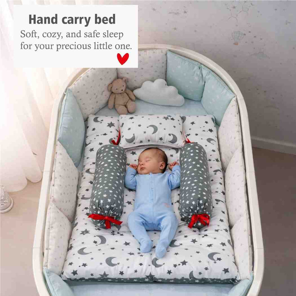 FARETO NEW BORN BABY WINTER ESSENTIALS 65 IN 1 NEW COMBO (0-6 MONTHS)(GREY MOON )(F434)