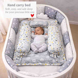 Fareto Baby bedding Essentials 1 Nest | 1 Mattress with net | 1 Carry bed | 1 Bolster set | 1 Carry bag | 1 Portable bed | 1 Feeding pillow | 1 Blanket (0-6M)(F514)