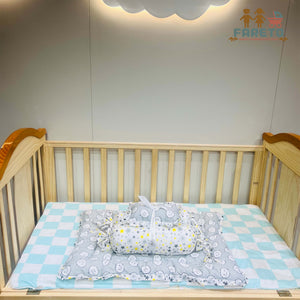 Fareto Complete Bedding Set essentials Combo For Baby (0-6 Months)(Grey ship)