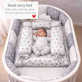 Fareto Baby bedding Essentials 1 Nest | 1 Mattress with net | 1 Carry bed | 1 Bolster set | 1 Carry bag | 1 Portable bed | 1 Feeding pillow | 1 Blanket (0-6M)(F583)