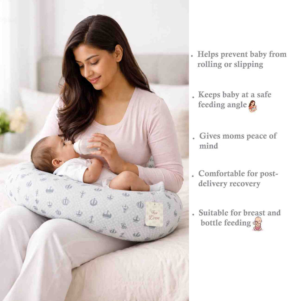 Fareto Baby bedding Essentials 1 Nest | 1 Mattress with net | 1 Carry bed | 1 Bolster set | 1 Carry bag | 1 Portable bed | 1 Feeding pillow | 1 Blanket (0-6M)(F583)