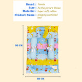 Fareto Elegant Sleeping Cushioned Baby Bed | Soft Cotton Newborn Lounger with Support Pillows | Breathable Portable Infant Nest (0–12 Months)(F717)