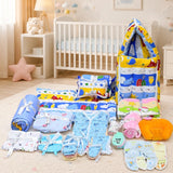 FARETO NEW BORN BABY MONSOON SEASON HOSPITAL ESSENTIALS PACK OF 60 ITEMS (0-6 MONTHS)(F200)