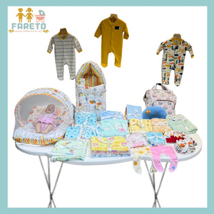 FARETO NEW BORN BABY MONSOON SEASON HOSPITAL ESSENTIALS 82 IN 1 (0-6 MONTHS)