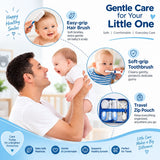 Fareto Newborn Baby Grooming Kit – 6 In 1 High-Quality Infant Care Set with Hair Brush, Comb, Nail Clipper, Scissors & Baby Grooming Essentials – Safe for Boys & Girls(F797)