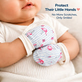 Fareto New Born Baby Cotton Mittens Set (6-9 Months) (Pack of 6 Sets)(F51)