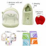 Fareto New Born Baby Organic Muslin Cotton Combo Set 28 In 1 (0-6 Months)Baby Bedding & Clothing Combo Set For Muslin(F748)