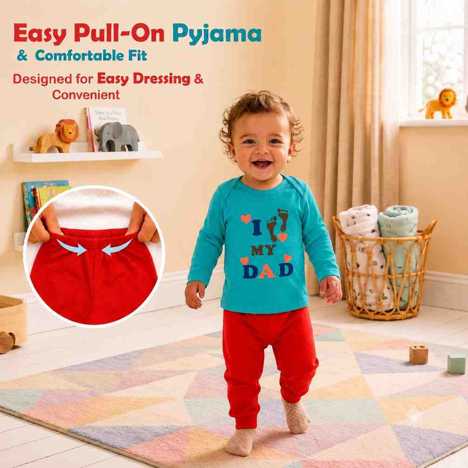 Fareto New Born Baby Daily Wear T-shirts Pyjama Sets (Pack of 5)(F181)