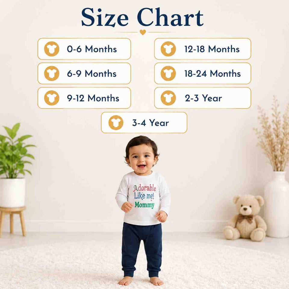 Fareto Baby's Cotton Blend, Cotton T-Shirt and Pants Set.(F54)